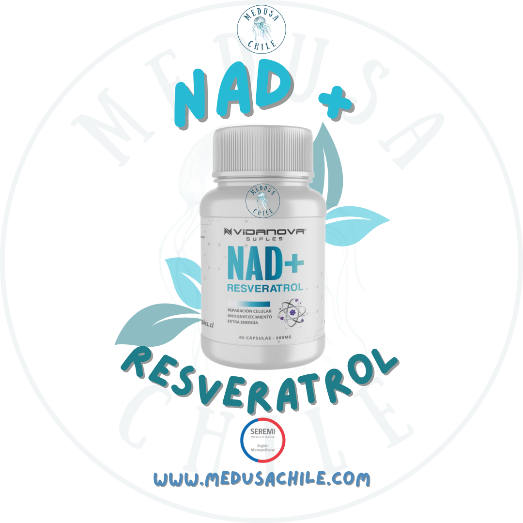 NAD+ RESVERATROL 500MG 60 CAPS ORIGINAL 🍇