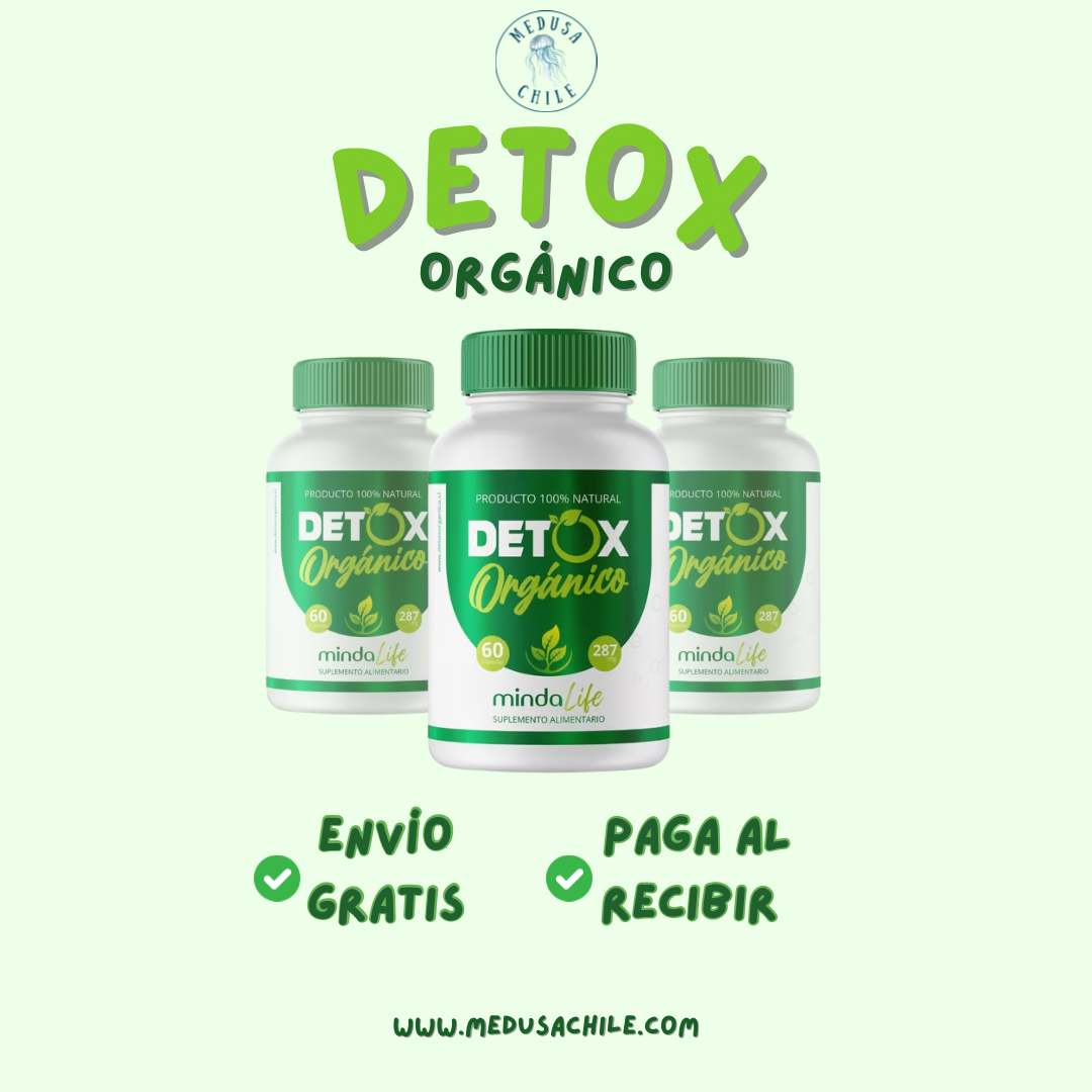 DETOX ORGÁNICO 287MG 60 CÁPSULAS 🍃