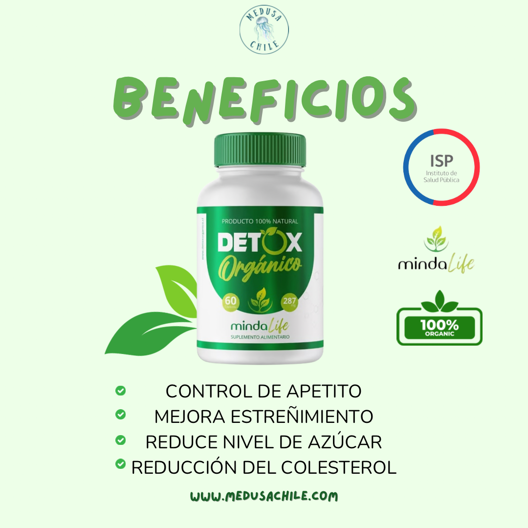 DETOX ORGÁNICO 287MG 60 CÁPSULAS 🍃